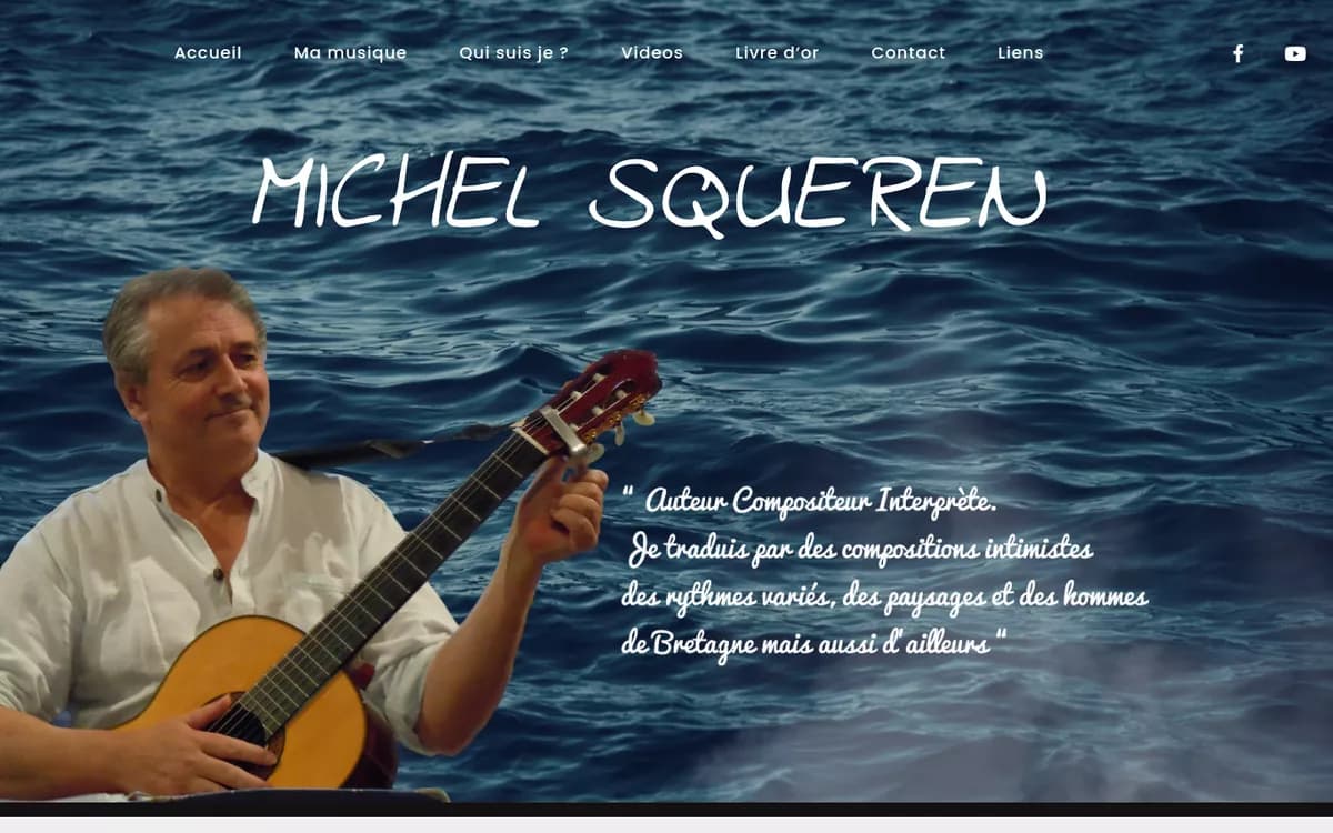Page d’accueil du site de Michel Squeren